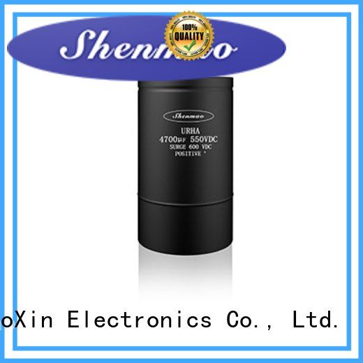 Shenmao low esr aluminum electrolytic capacitors oem service for DC blocking