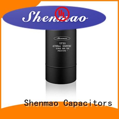Shenmao 600v electrolytic capacitors marketing for temperature compensation
