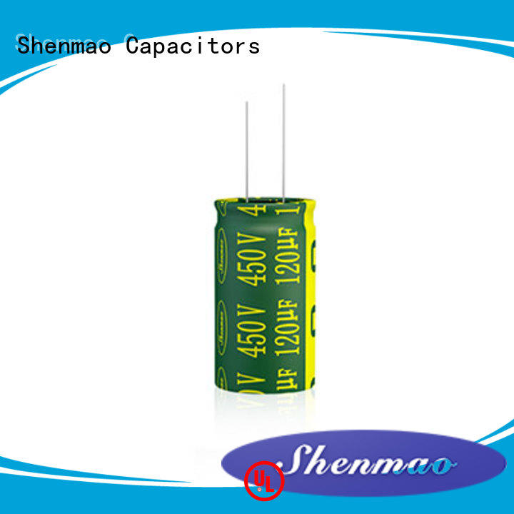 Shenmao 10uf 450v radial electrolytic capacitor overseas market for timing