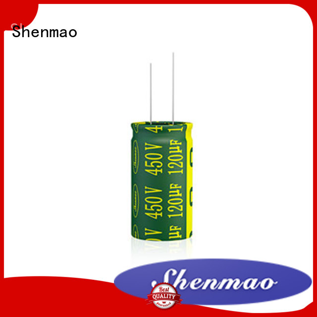 Shenmao radial electrolytic capacitor owner for DC blocking