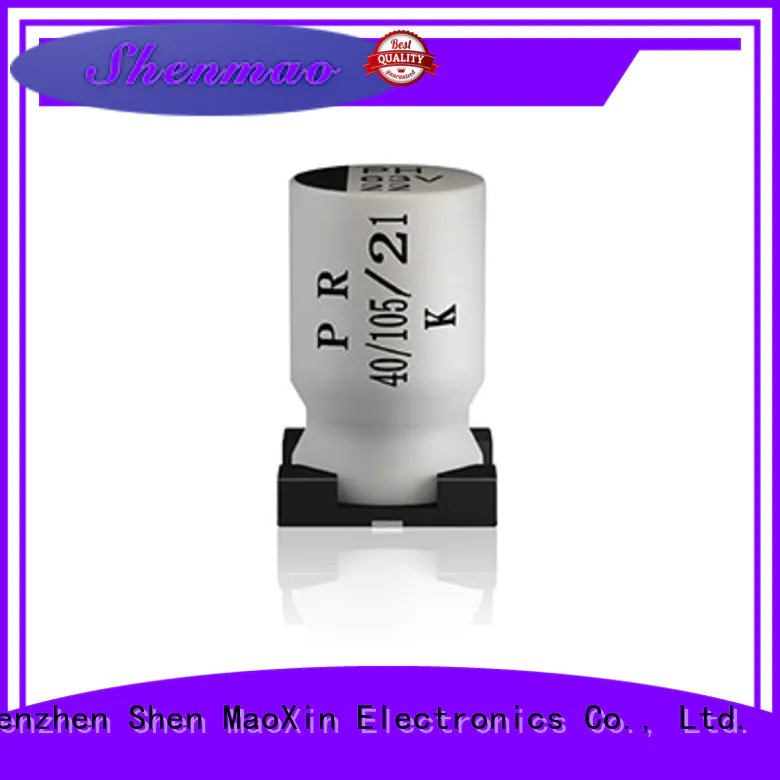 Shenmao stable smd aluminium capacitor supplier for energy storage