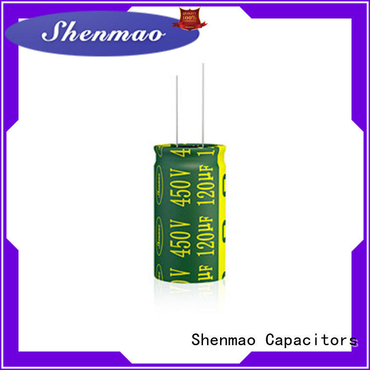 Shenmao radial can capacitor bulk production for timing