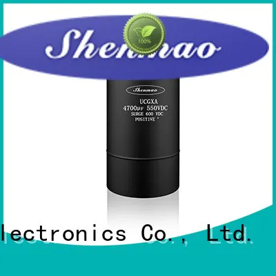 Shenmao low esr aluminum electrolytic capacitors owner for DC blocking