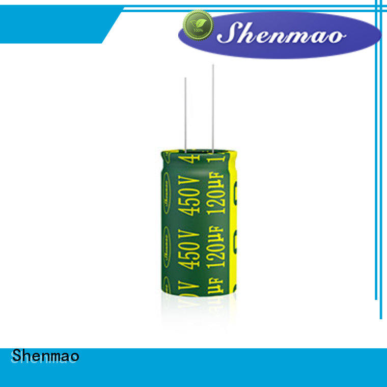 Shenmao 10uf 450v radial electrolytic capacitor supplier for filter
