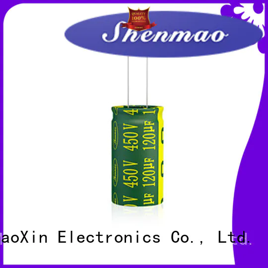 Shenmao satety aluminum electrolytic capacitor bulk production for temperature compensation