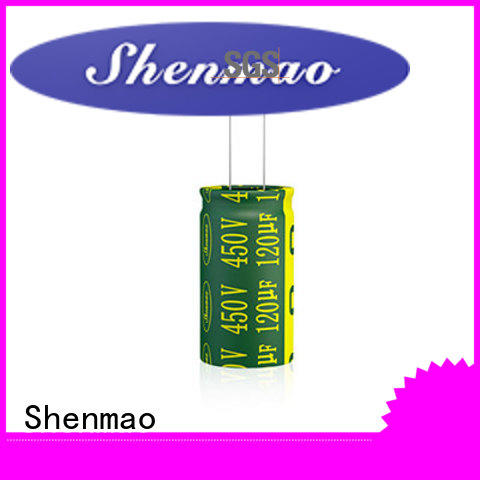 Shenmao durable 1000uf 25v radial electrolytic capacitor owner for temperature compensation