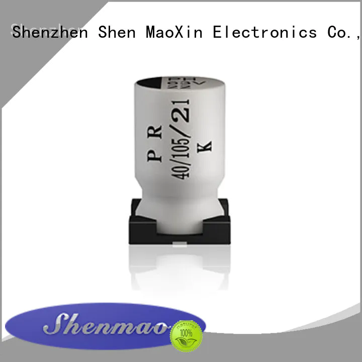Shenmao advanced technology 220uf smd capacitor overseas market for temperature compensation
