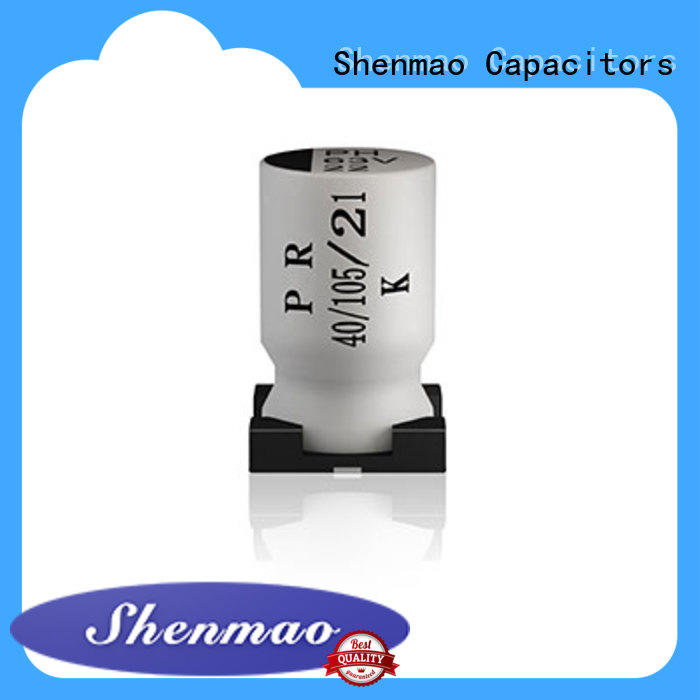 Shenmao professional 10uf smd electrolytic capacitor for temperature compensation