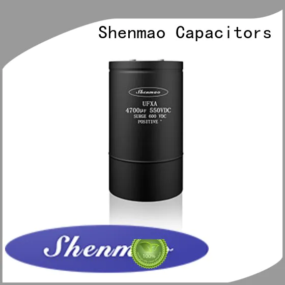 Shenmao advanced technology screw type capacitor overseas market for coupling
