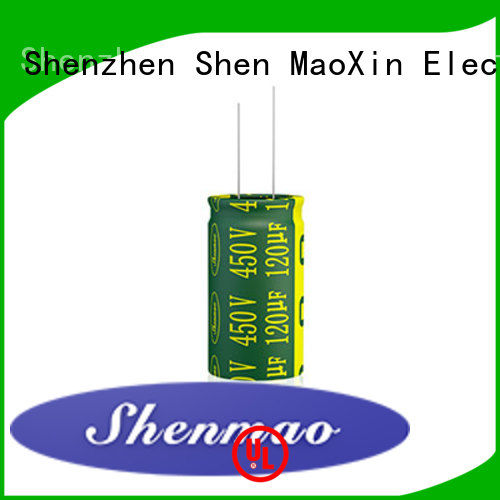 Shenmao radial can capacitor vendor for DC blocking