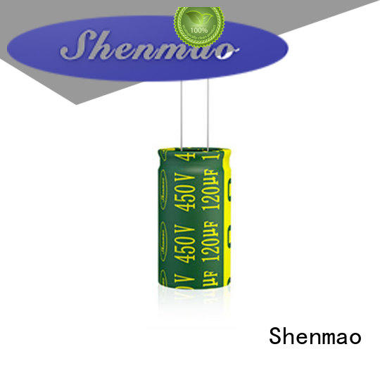 Shenmao radial can capacitor overseas market for DC blocking