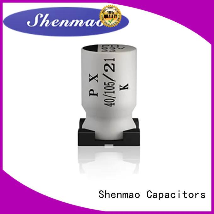 Shenmao competitive price 47uf smd capacitor owner for DC blocking
