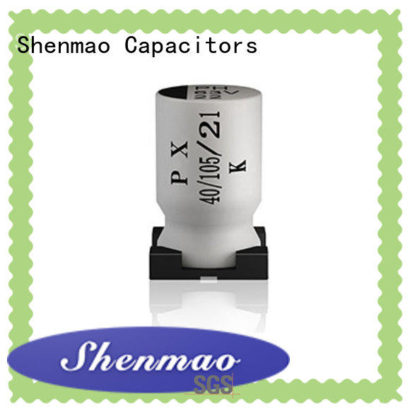 Shenmao good to use 220uf smd capacitor bulk production for temperature compensation