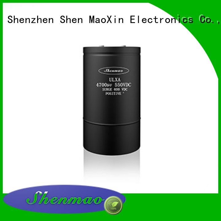 Shenmao energy-saving Screw Terminal Aluminum Electrolytic Capacitor supplier for temperature compensation