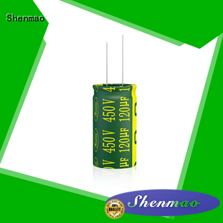 Shenmao stable radial electrolytic capacitor supplier for DC blocking