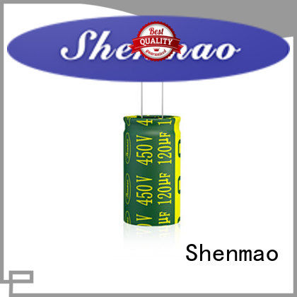 Shenmao durable 10uf 450v radial electrolytic capacitor bulk production for tuning
