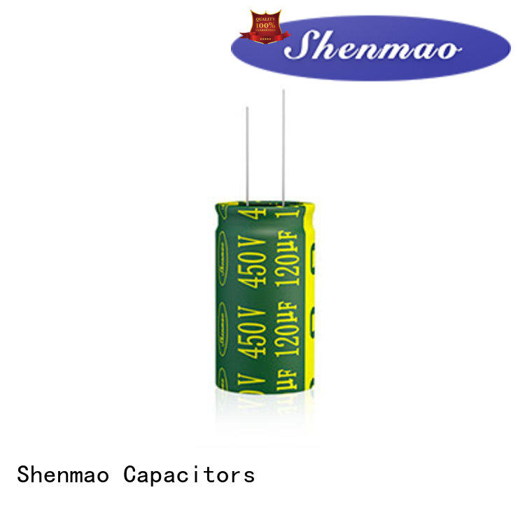 Shenmao radial can capacitor bulk production for filter