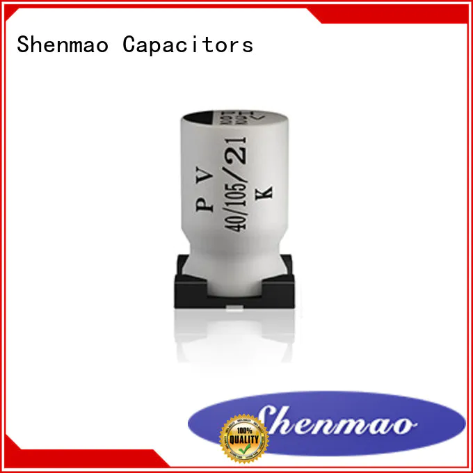 Shenmao energy-saving smd aluminium capacitor supplier for energy storage