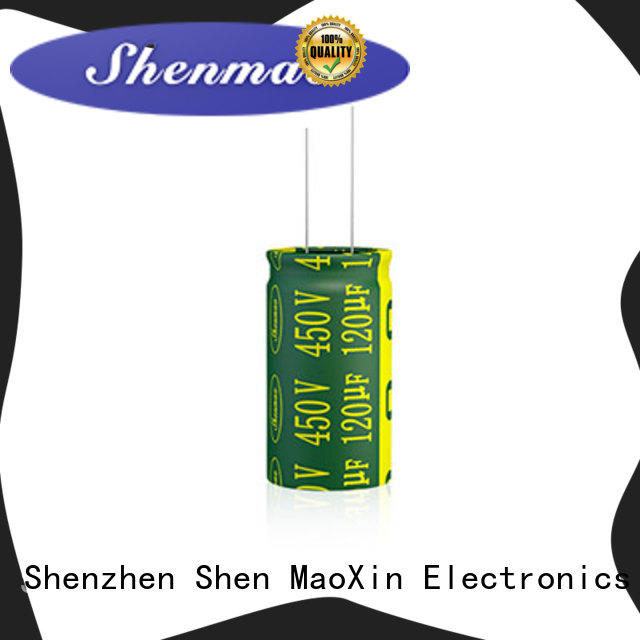Shenmao radial aluminum electrolytic capacitors overseas market for filter
