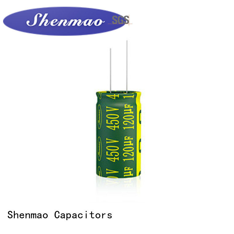 Shenmao quality-reliable 10uf 450v radial electrolytic capacitor owner for energy storage