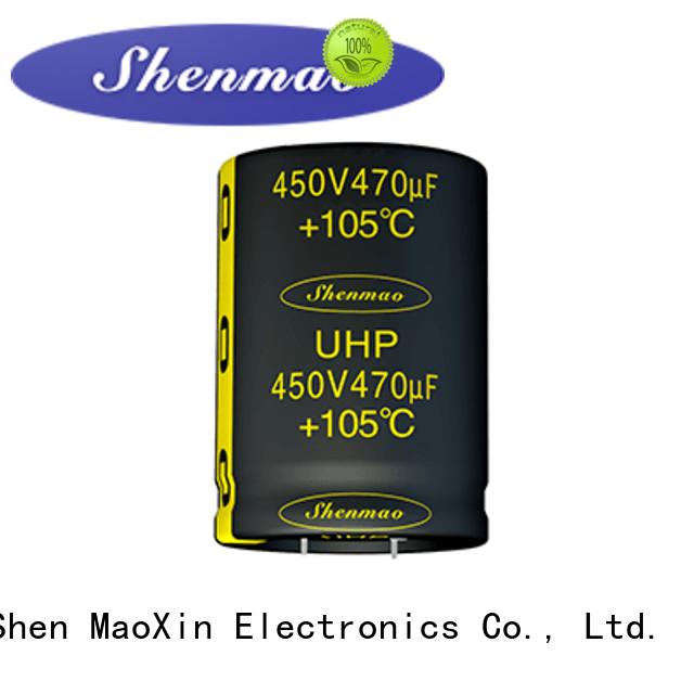 Shenmao stable snap in aluminum electrolytic capacitors bulk production for rectification