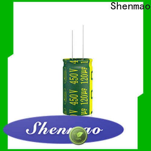 Shenmao quality-reliable 10uf 450v radial electrolytic capacitor bulk production for coupling