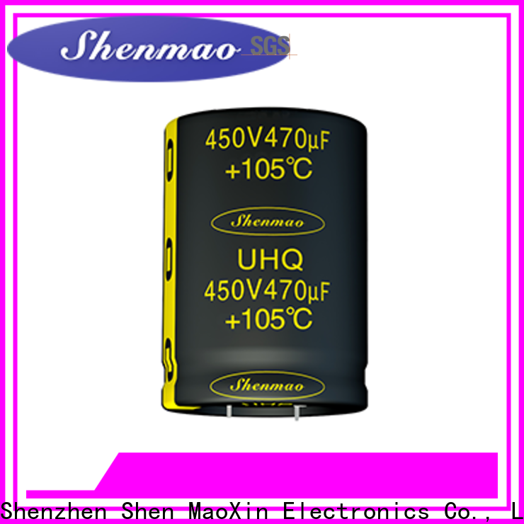 Shenmao fine quality snap in capacitor supplier for DC blocking