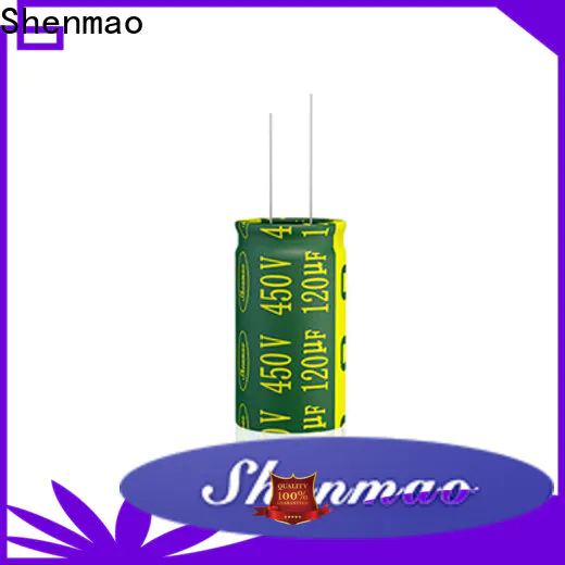 Shenmao stable radial can capacitor overseas market for coupling