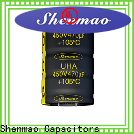 Shenmao fine quality low profile aluminum electrolytic capacitors bulk production for coupling