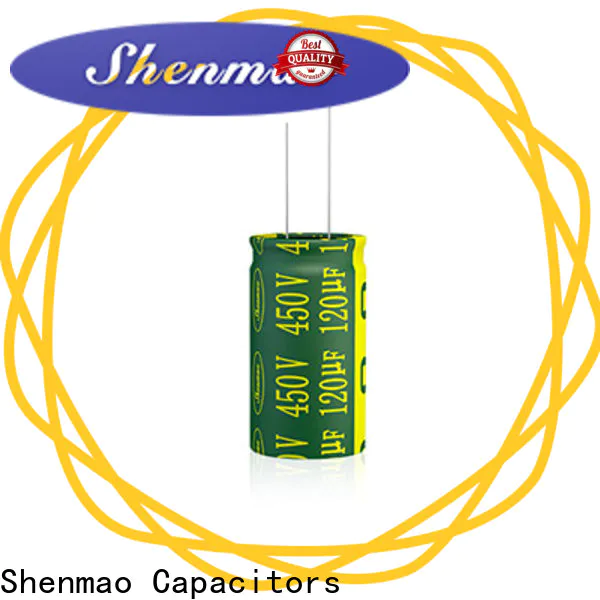 Shenmao high quality radial aluminum electrolytic capacitors owner for DC blocking