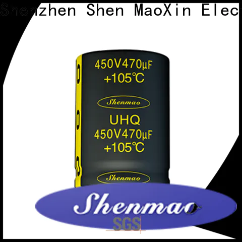 Shenmao quality-reliable 450 volt electrolytic capacitors bulk production for filter