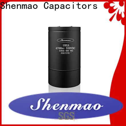 Shenmao high quality low esr aluminum electrolytic capacitors owner for DC blocking