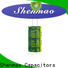 Shenmao 470uf 250v radial electrolytic capacitor overseas market for timing