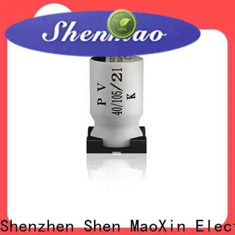Shenmao smd electrolytic capacitor vendor for DC blocking