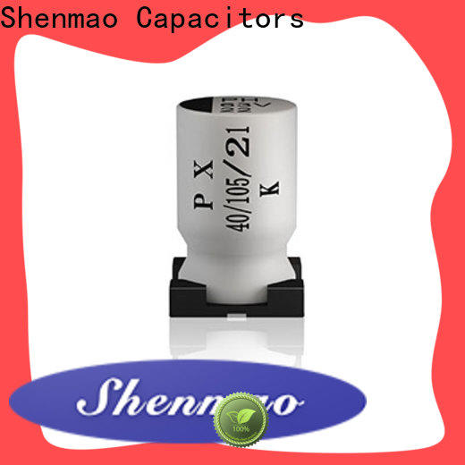Shenmao energy-saving capacitor electrolytic smd vendor for DC blocking