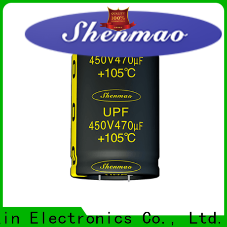 Shenmao snap in capacitor mount bulk production for coupling