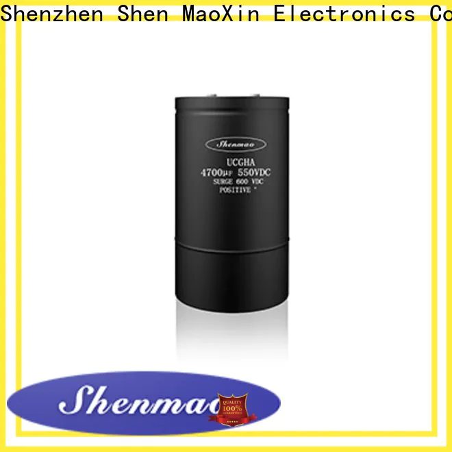Shenmao Screw Terminal Aluminum Electrolytic Capacitor overseas market for energy storage