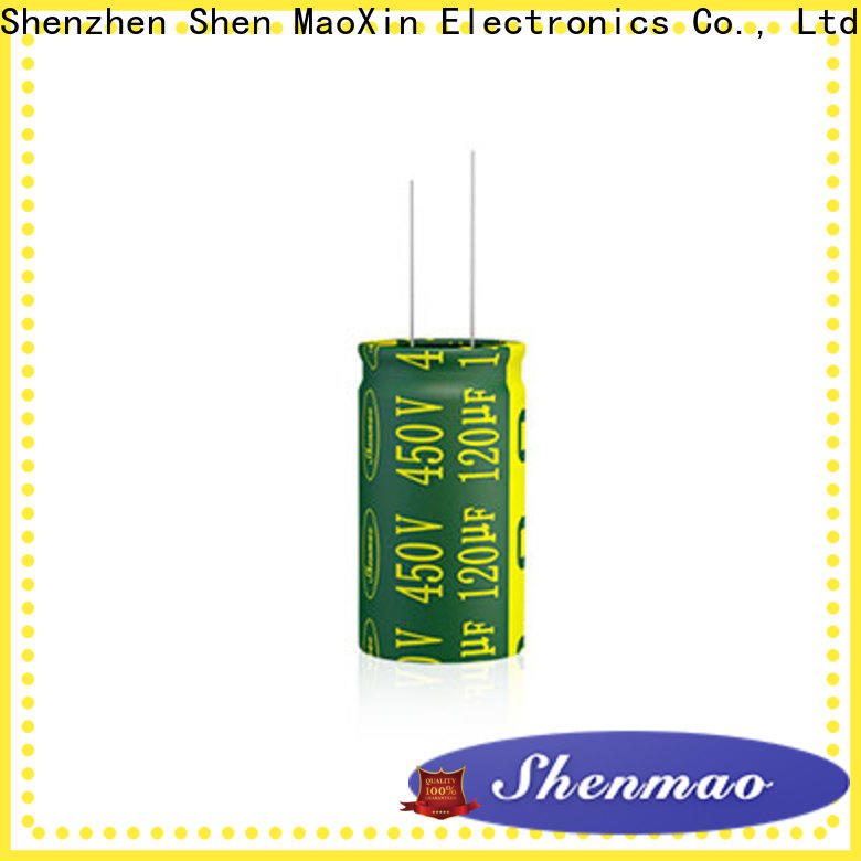 Shenmao easy to use 10uf 450v radial electrolytic capacitor supplier for filter