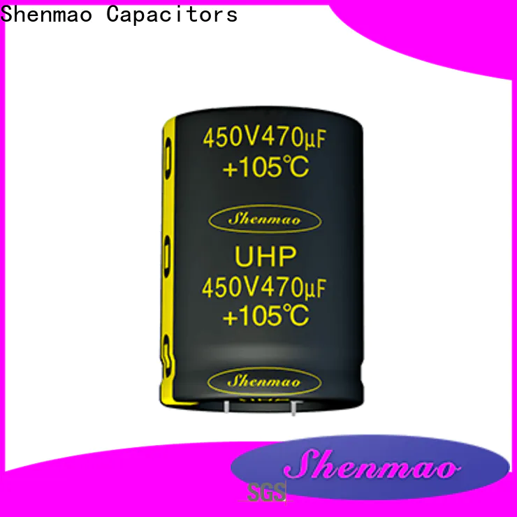 Shenmao satety snap-in capacitors bulk production for DC blocking