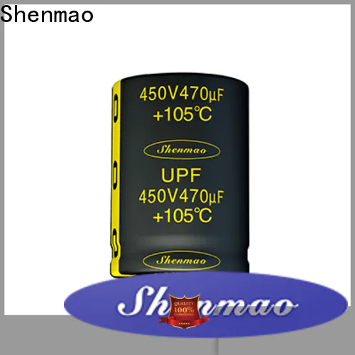 Shenmao snap in aluminum electrolytic capacitors bulk production for rectification
