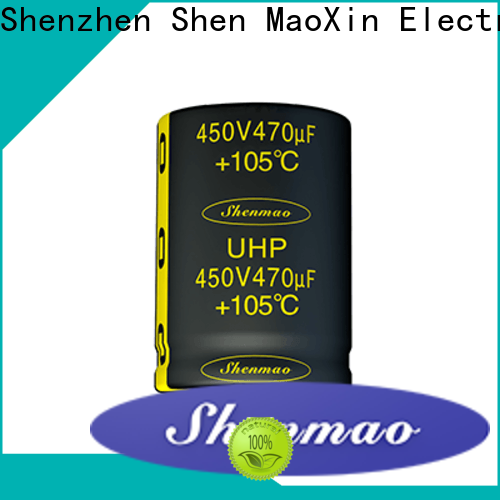 Shenmao quality-reliable snap-in capacitors supplier for DC blocking