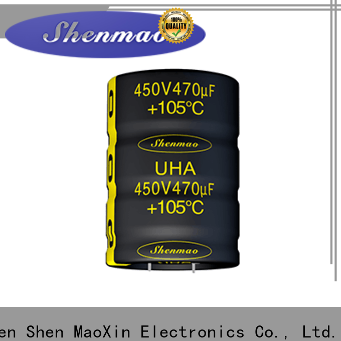 Shenmao 450 volt electrolytic capacitors bulk production for timing