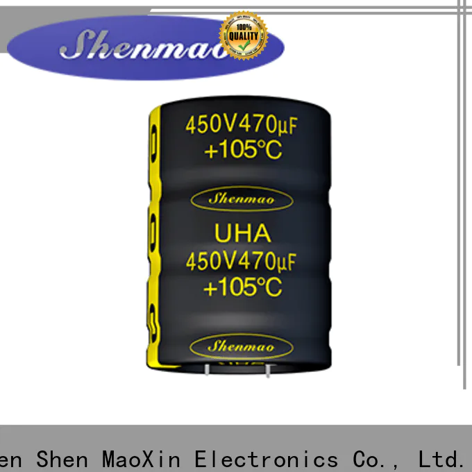 Shenmao 450 volt electrolytic capacitors bulk production for timing