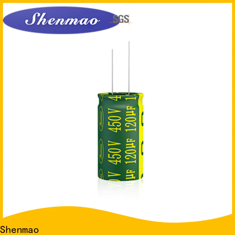 Shenmao radial aluminum electrolytic capacitors bulk production for energy storage