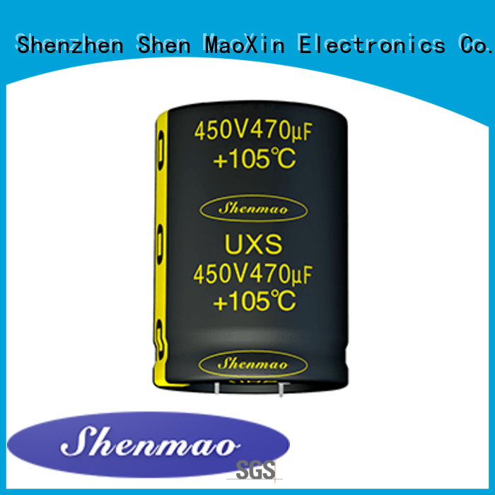 Shenmao snap in electrolytic capacitors bulk production for tuning