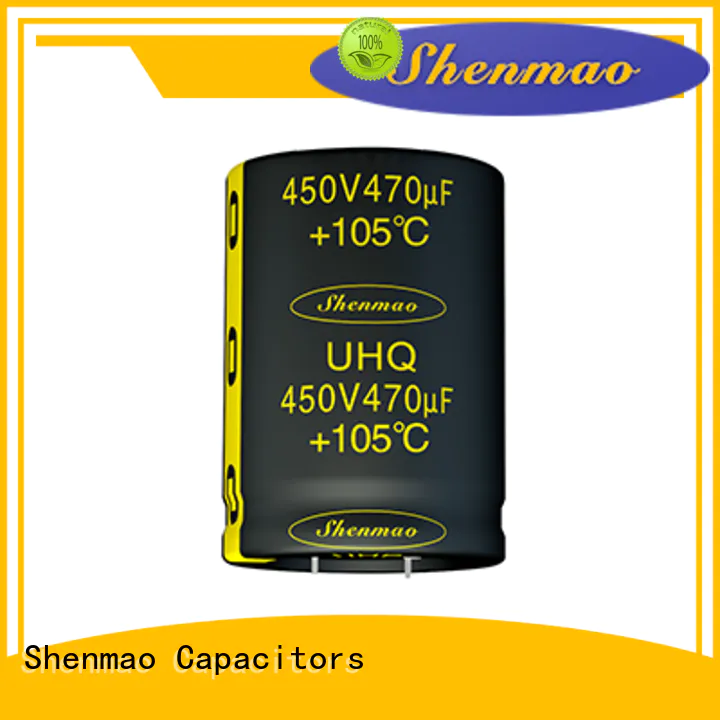 Shenmao durable 500v electrolytic capacitor overseas market for temperature compensation