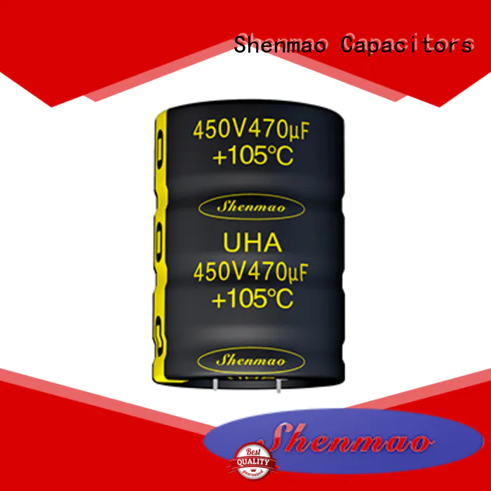 Shenmao snap in aluminum electrolytic capacitors owner for DC blocking