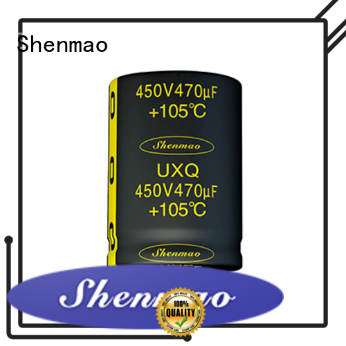 Shenmao snap in capacitor mount marketing for DC blocking